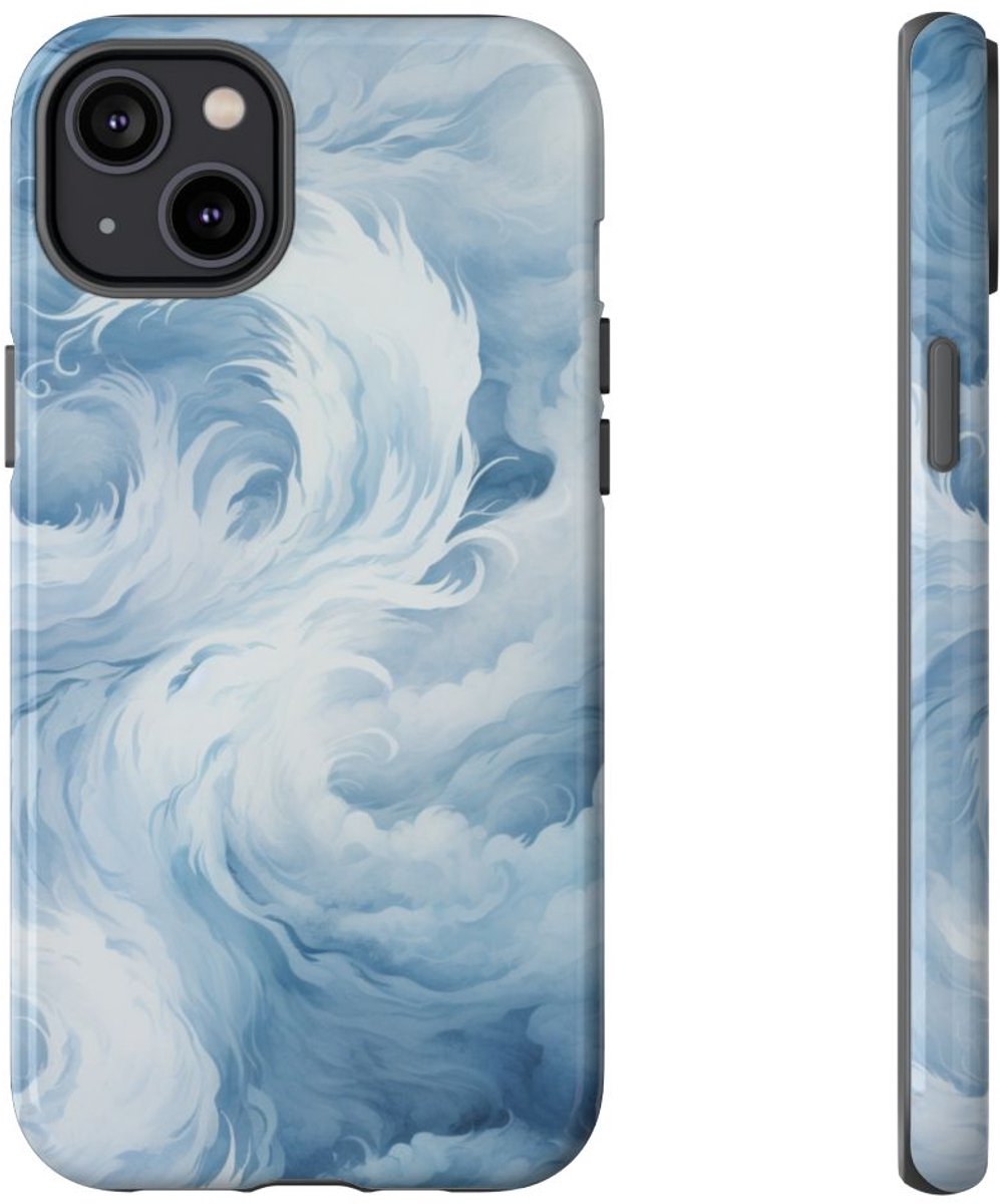 Draaiende Sneeuwstorm en Wervelende Wind – Telefoonhoesje Geschikt voor iPhone 14 Plus