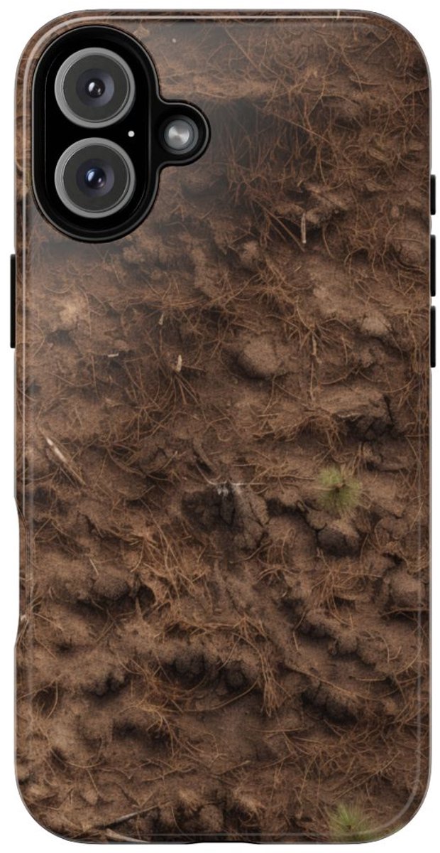 Bosgrond met Dennennaalden – Telefoonhoesje Geschikt voor iPhone 16 Plus