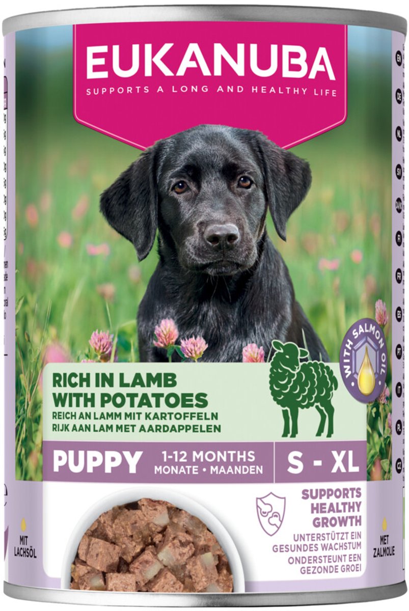 Eukanuba Life Care Dog Hondenvoer Nat Puppy Lamb & Potatoes – 6 x 400 gr – Voordeelverpakking