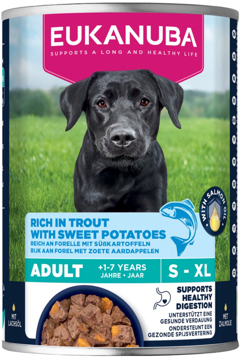 Eukanuba Life Care Dog Hondenvoer Nat Adult Trout & Sweet Potaties 400 gr