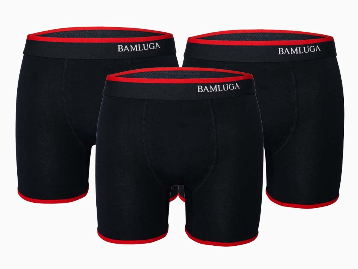 Bamboe Boxershort Slim fit Marineblauw BAMLUGA 3-pack XL
