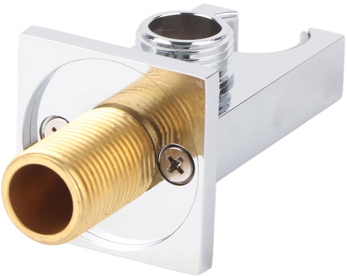 F-Y290 Douche Uitlaat Elbow Houder - Koper - Wandmontage Handdouche Beugel met Verstelbare Aansluiting