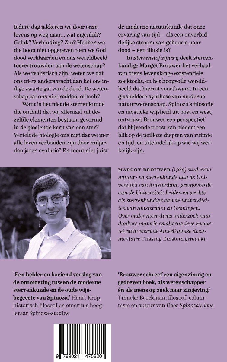 Sterrenstof zijn wij - back cover