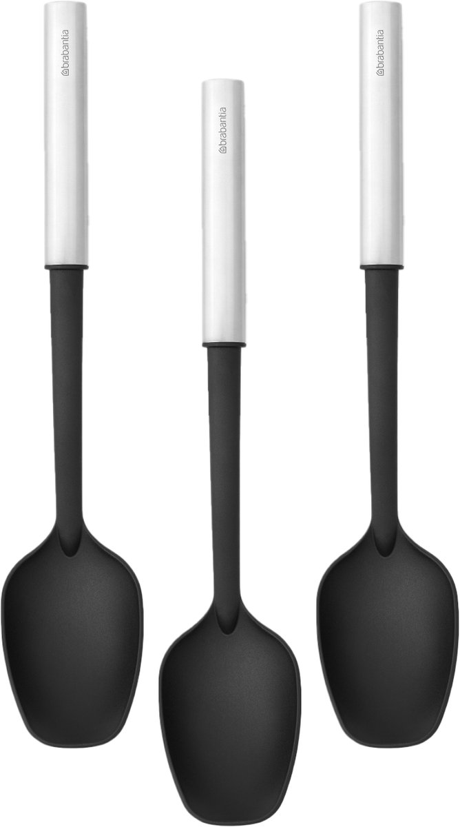 Brabantia Profile Opscheplepel, anti-aanbak, Set van 3 - Matt Steel