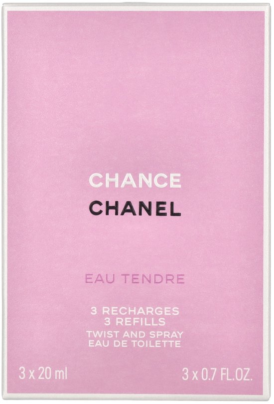 Chanel Chance Eau Tendre Geschenkset - 3x Eau de Toilette Refill | bol