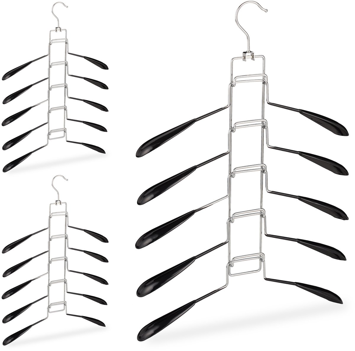 15x kleerhangers ruimtebesparend - multi kledinghangers - klerenhangers - metaal