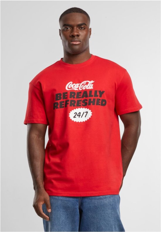 Merchcode Coca Cola - T-shirt oversize Coca Cola Refreshed pour homme - S - Rouge
