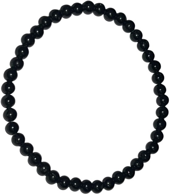 Bracelets de perles 4 mm Tourmaline noire