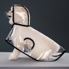 Imperméable noir XL pour chien, veste imperméable, imperméable portable, respirant et léger