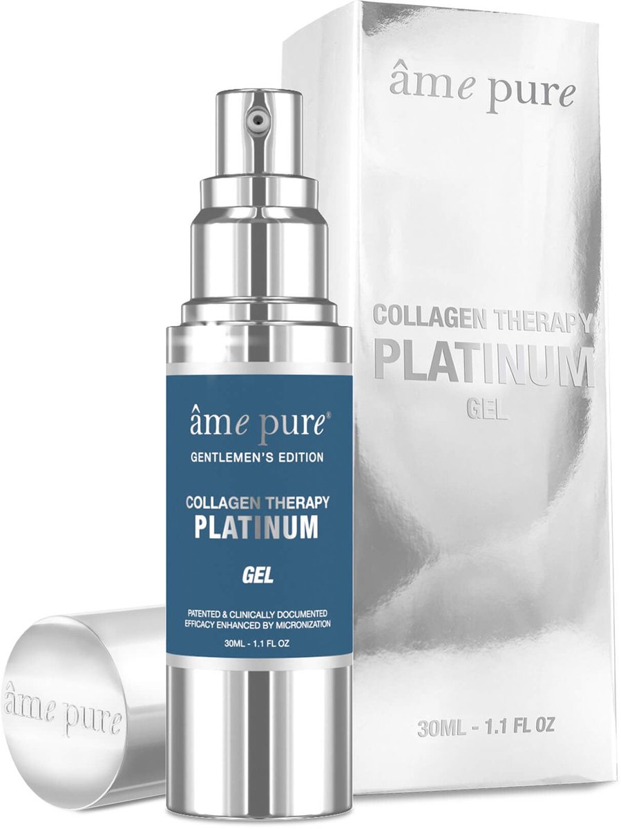 âme pure GENTLEMEN’S COLLAGEN GEL PLATINUM - Huidverjongende Beta-Glucan Gel Voor Mannen