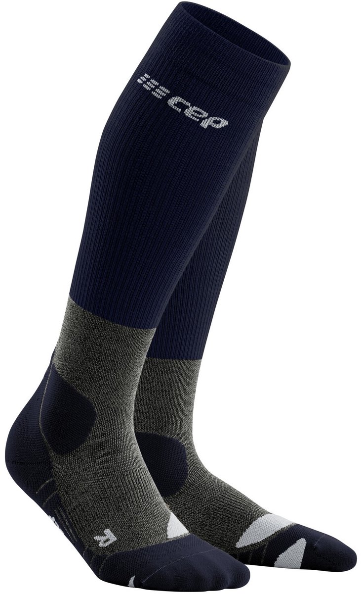 CEP Hiking Merino Tall Compressie – Kuitomvang Dames 39-44 cm Blauw
