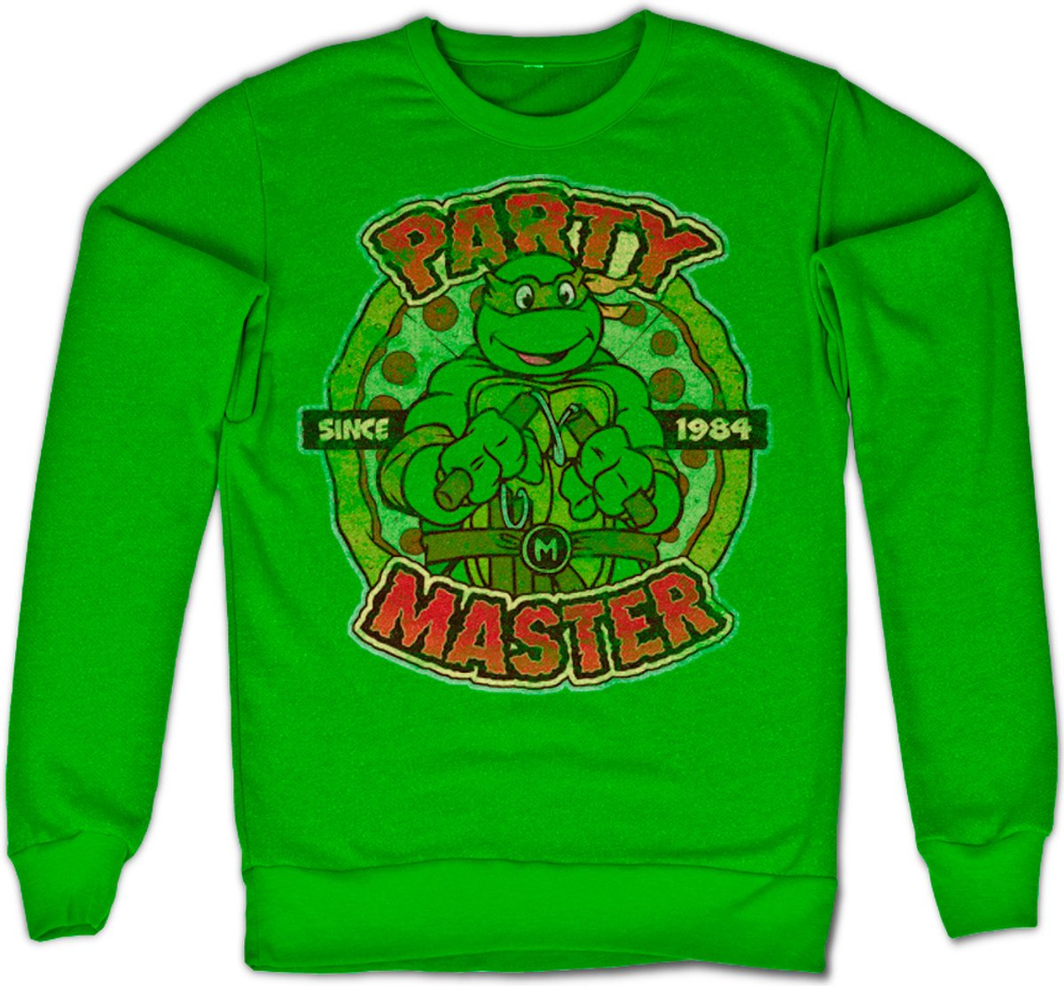 Teenage Mutant Ninja Turtles TMNT Party Master Since 1984 Sweatshirt Groen