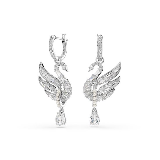 Swarovski Swan 5723388 - Dames - Oorbellen - Transparant/Zilver