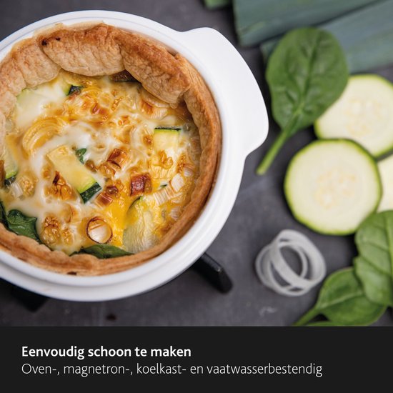Boska Cheese Baker - Ovenschaal met onderstel - voor Camembert - Kaas fondue - Wit van Boska — afbeelding 2