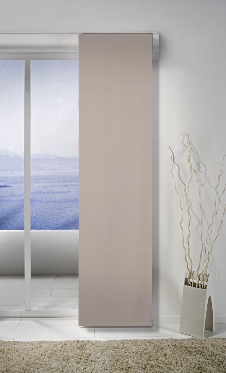 Elbersdrucke Schuifgordijn Midnight 245x60 cm wit lichtdicht Weiß