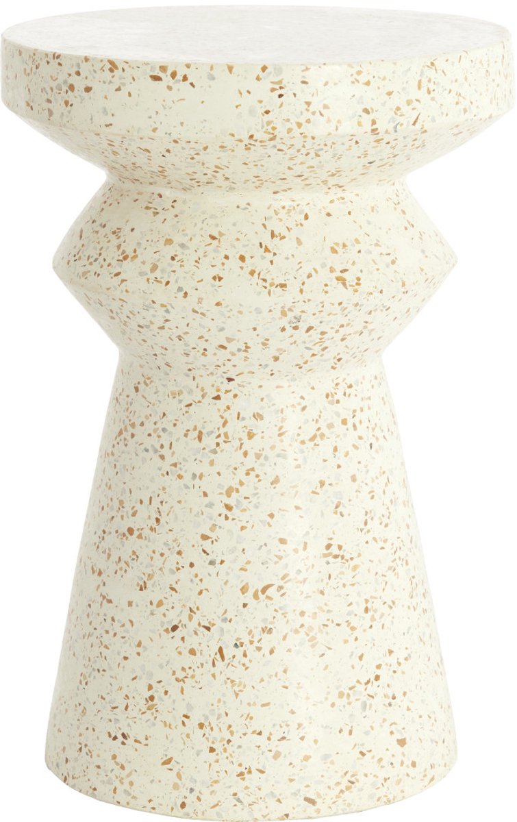 Bijzettafel SELLA - Ø32x47 cm - Wit