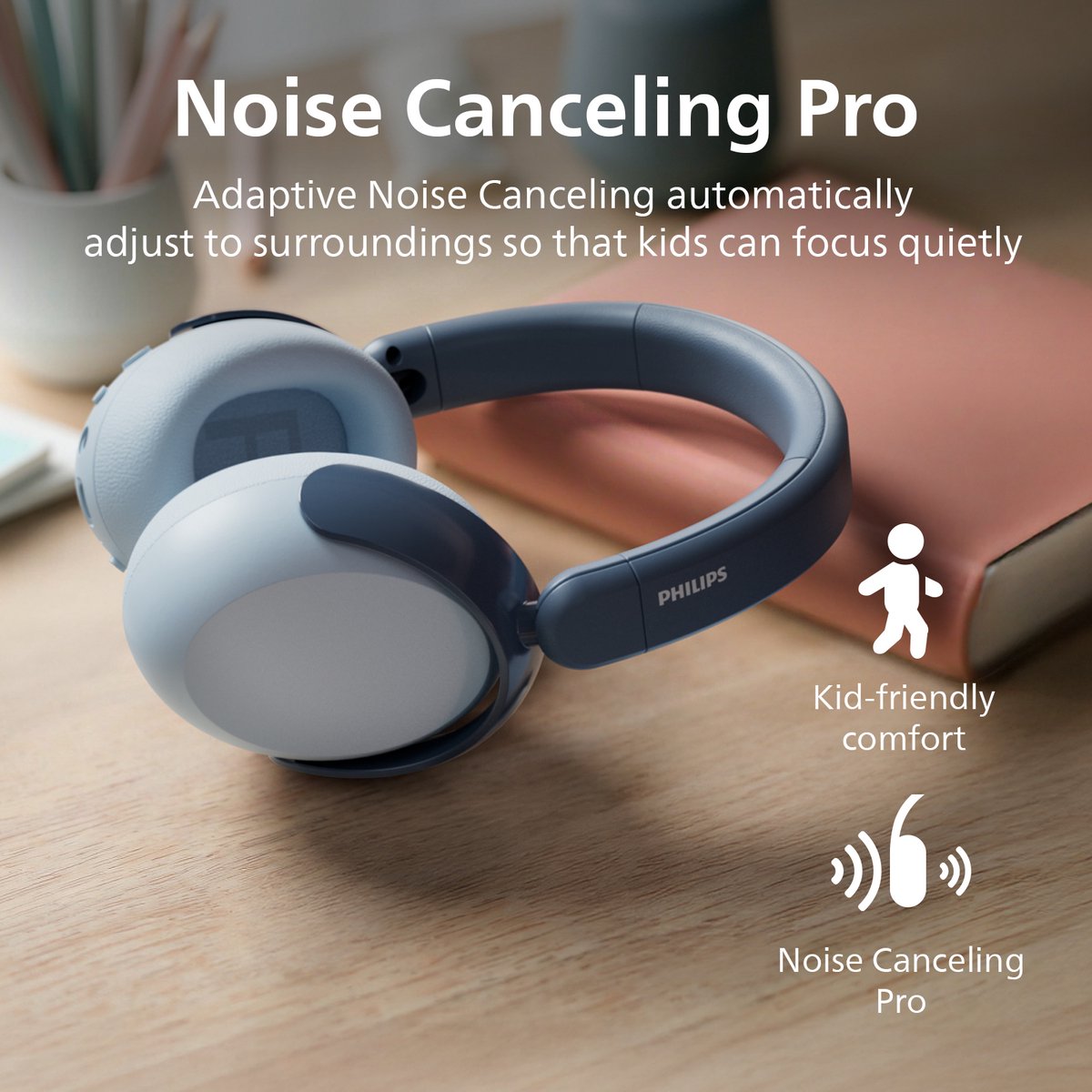 PHILIPS TAK5500RT/00 draadloze over-ear-kinderkoptelefoon - afbeelding 3