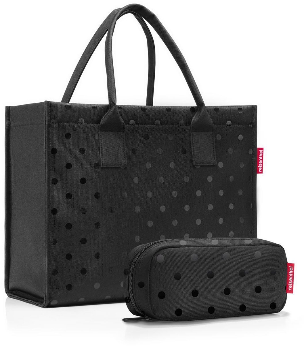 reisenthel Daily Shopper - Geschenkset 2 tlg. (glossy dots black)