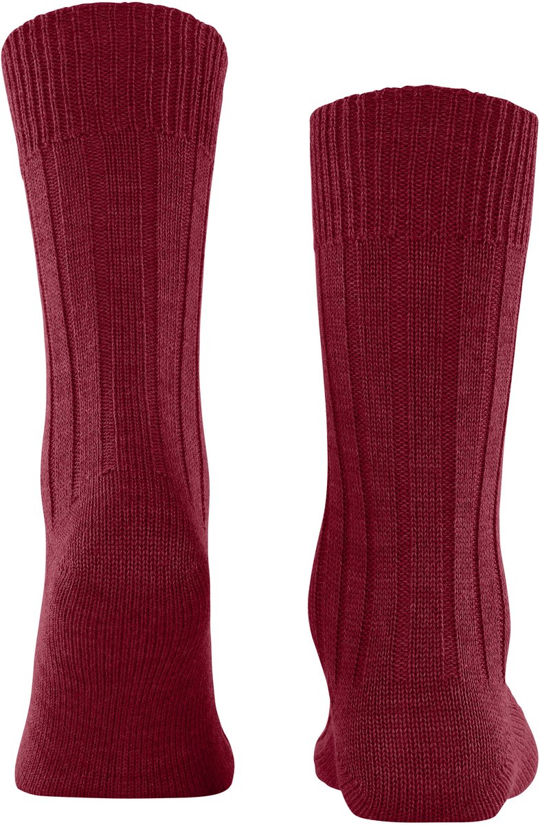 Burlington Dover eenkleurig wol sokken heren rood - maat 40-46