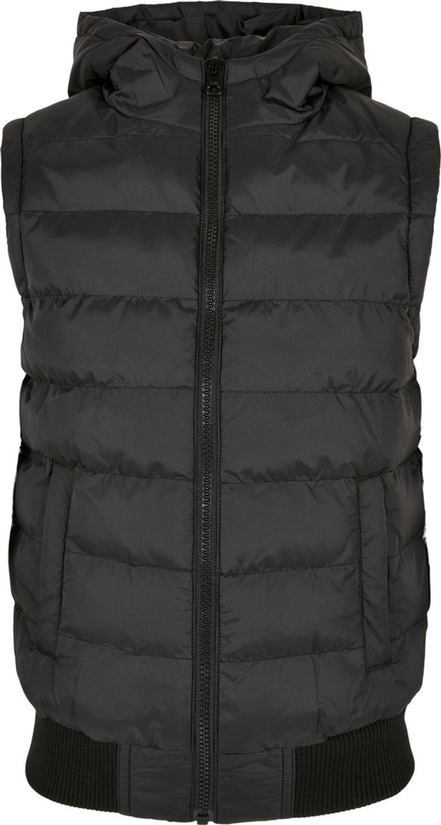 Urban Classics Small Bubble Hooded Kinder Jacket Kids 110/116 Zwart