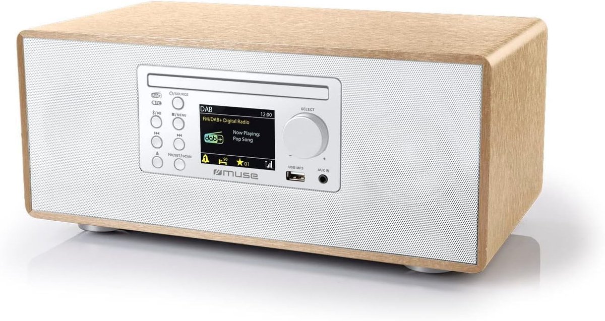 Micro systeem CD-speler met DAB FM radio en Bluetooth functie - 60 watt