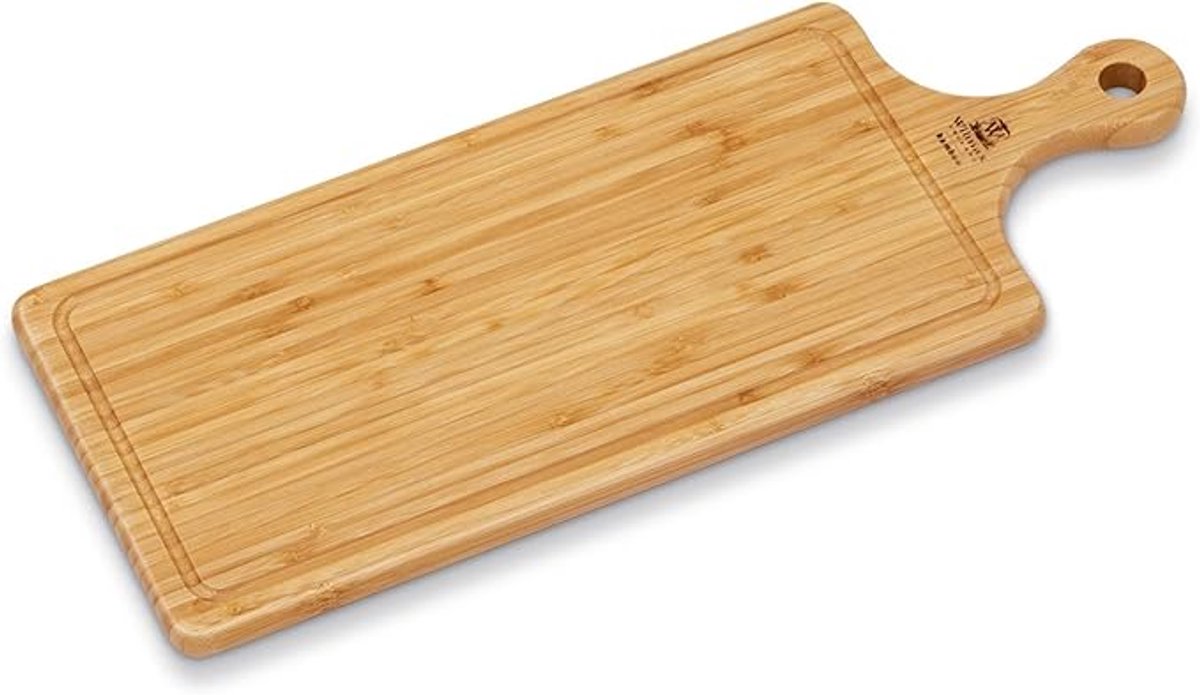 Wilmax - Serveerplank met Handvat - Bamboe - 87 x 20 cm
