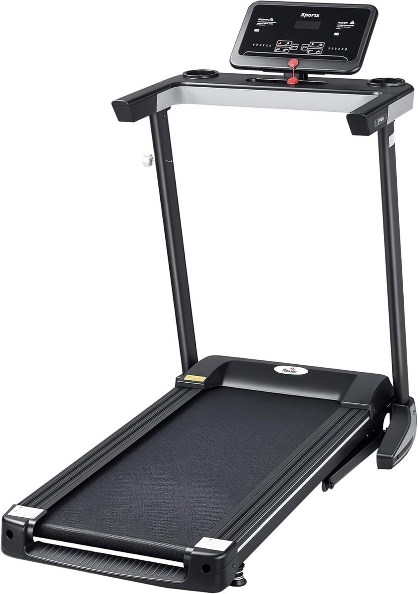 Opvouwbare fitness-loopband met 12 programma's en mobiele telefoonhouder - Maximaal 100 kg