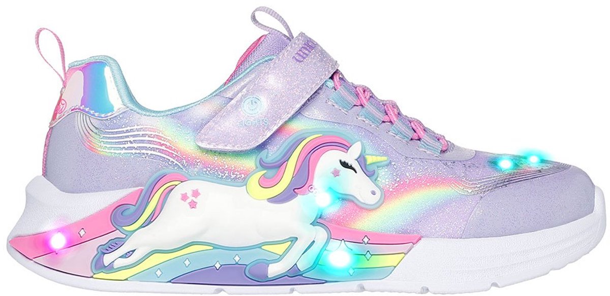 Skechers Unicorn Chaser Lavender Sparkle Mesh / Multi Trim