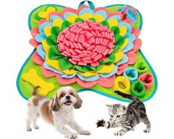 Snuffelmat hond-Snuffelmat voor huisdieren - voermat voor honden - 50*50cm-voor honden -Honden speelgoed - Puppy speelgoed - Speelmat - Snackmat - interactief snuffelspel met snacks - verzacht verveling en angst