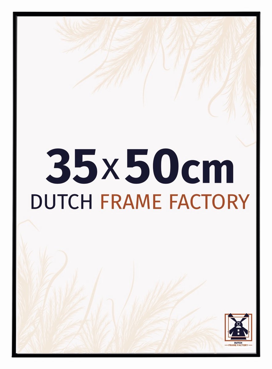 Fotolijst 35x50 cm - Kunststof - Zwart Mat - Easy