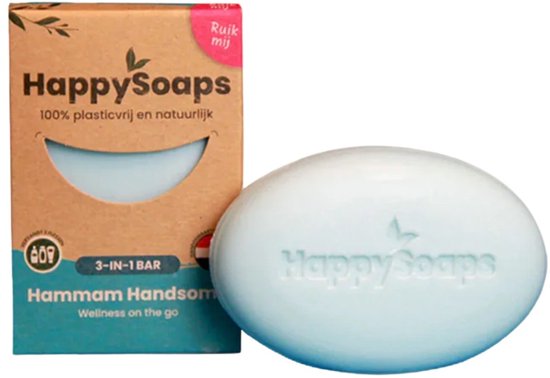 HappySoaps 3-in-1 Hair, Body & Face Bar