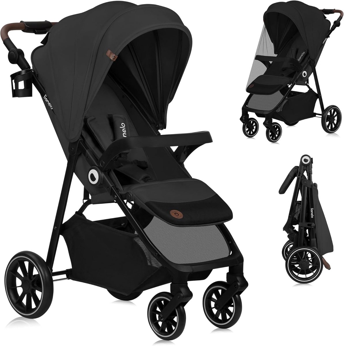 Lichtgewicht en Wendbare Kinderwagen voor Kinderen van 6 Maanden Tot 4 Jaar | Eenhandig Inklapbaar | 360° Draaibare Wielen | Comfortabele Ligpositie