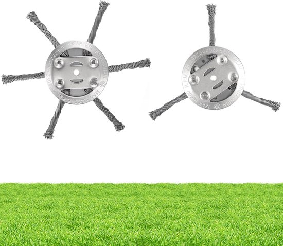 Foto: Heckenpracht professionele onkruidborstel met 254 mm boring hoogwaardige onkruid borstel voor effectieve onkruidverwijdering draadborstel inclusief adapter effectieve mosverwijdering voor bosmaaier