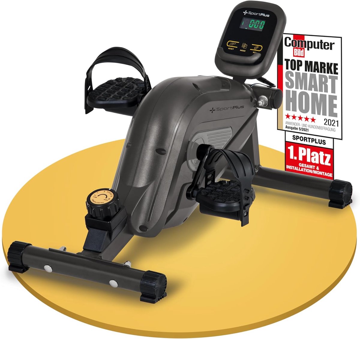 Beentrainer voor Thuis en Kantoor - Mini Hometrainer met Magnetische Rem en 8 Weerstandsniveaus