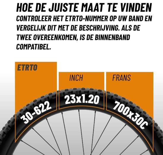 3x Continental Race fietsbinnenband 28 inch 20/25-622/630 SV 42 mm + bandenlichters — afbeelding 4