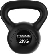 Focus Fitness - Kettlebell - PVC - 2 kg - Halters en Gewichten