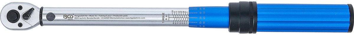 BGS Momentsleutel aandrijving buitenvierkant 10 mm (3/8") 7 - 105 Nm - 2843