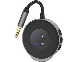 Auto-audio-ontvanger - Draadloze audio-oproepadapter, 2-in-1 audiospeler, radioadapter, laag stroomverbruik