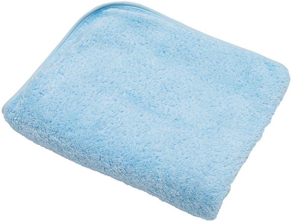 New Baby babydeken 90x80 cm blauw polyester - Kinderdeken