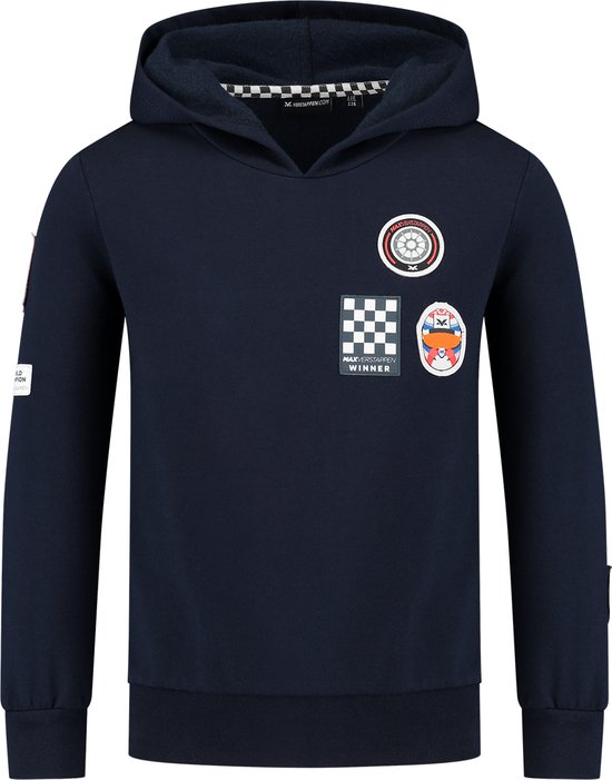 MV Kids - Sweat à capuche - Bleu marine 134-140 - Max Verstappen