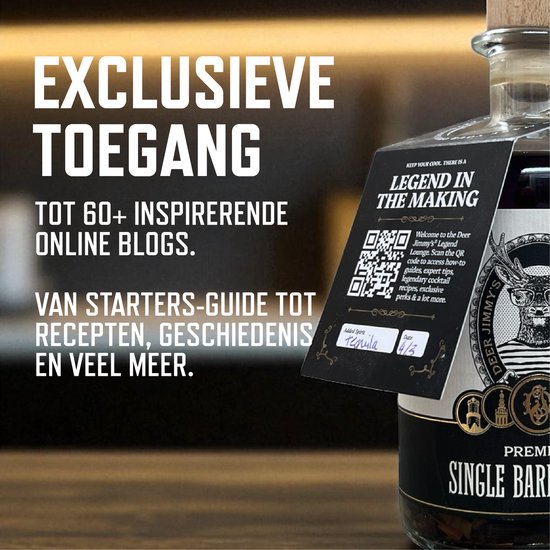 Deer Jimmy's® Make Your Own Whiskey - Gift Set met whiskey tumbler glas - Schotse Whisky Speyside & Islay Cask - Rijp je eigen drank met houtsnippers van een gebruikt whisky vat