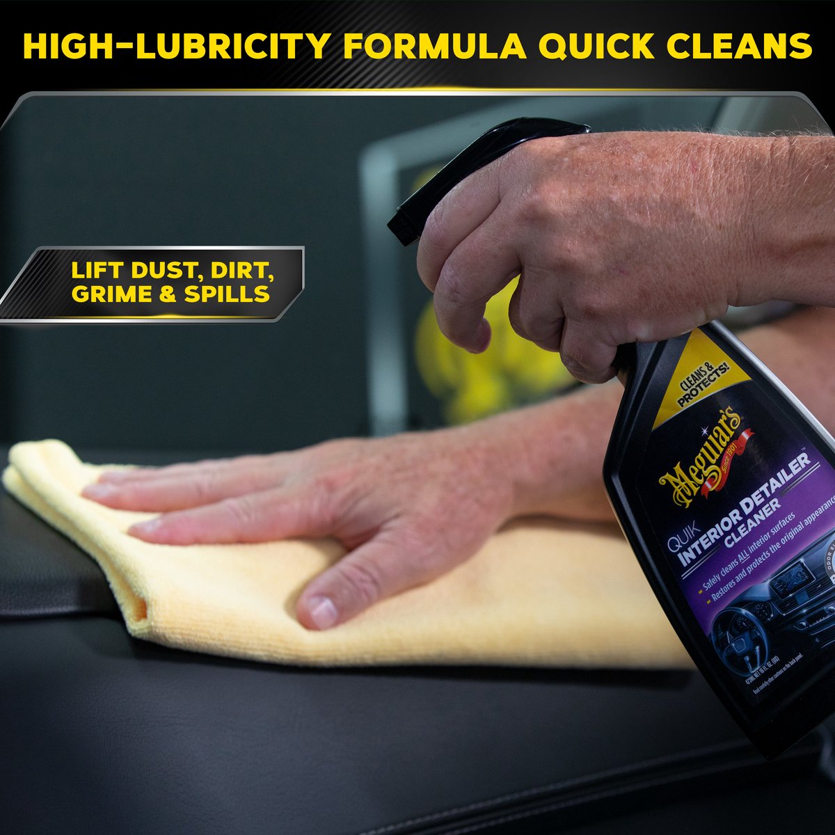 Meguiar’s Quik Interior Detailer 473ml – Interieurreiniger Auto – Voor Leer, Kunststof & Vinyl – Natuurlijke Finish – foto 7