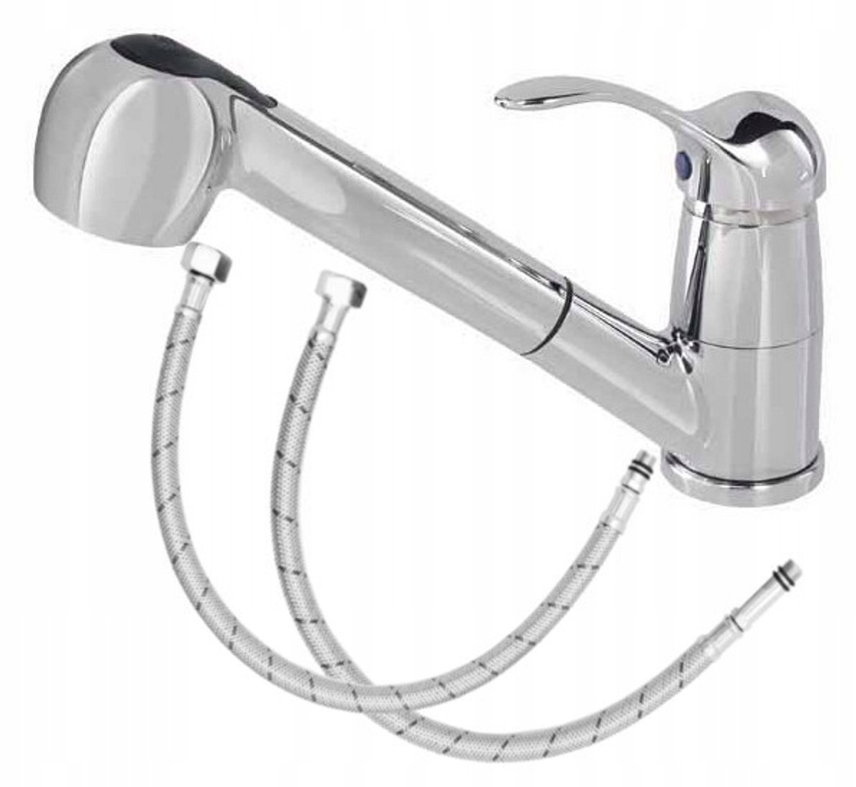 DIAMOND Bermuda Keukenkraan Chroom - Uittrekbare Douche