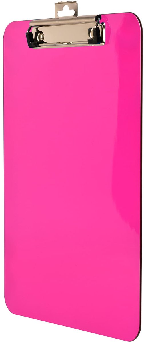 Transparant A5 Klembord Tetis Plastic Roze