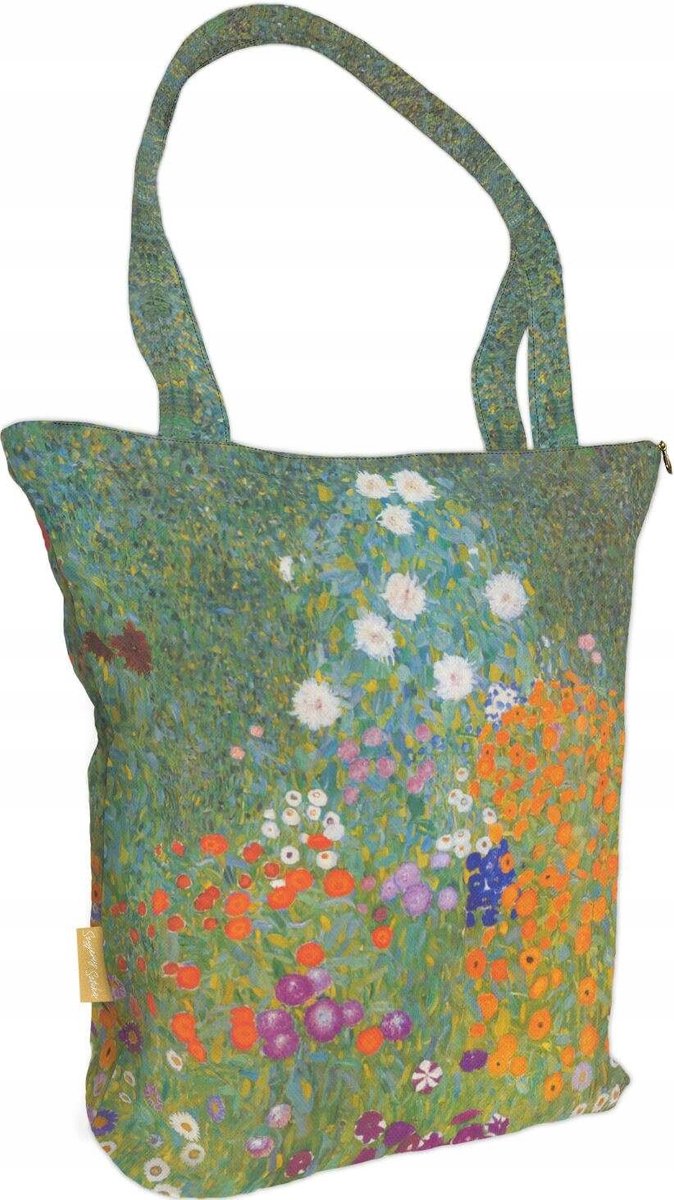 Klimt Shopper Tas 'Flower Garden' - Kunst in één oogopslag