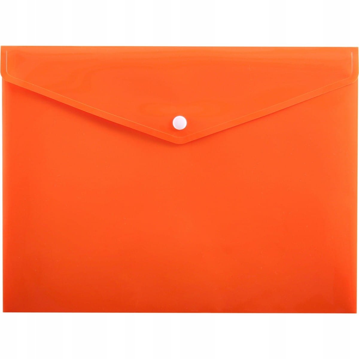 Penmate A4 Documentenkaart Kunststof Oranje met Drukknop