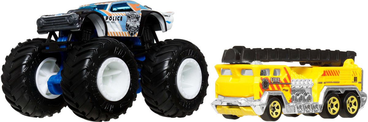 Hot Wheels Monster Trucks Auto - Night Shifter 2-delig inclusief kleine auto