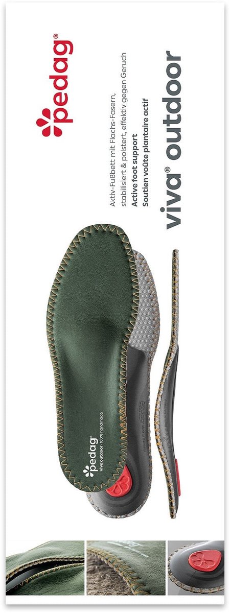 Pedag Viva Outdoor | Inlegzolen | Voorkomt vermoeidheid | Maat: 36 t/m 48