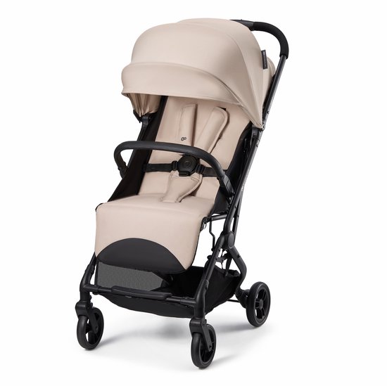 Kinderkraft INDY 3 Buggy - Voor Pasgeborenen tot 15 kg - Compact en Eénhandig Inklapbaar, Verstelbare Rugleuning en Voetensteun - Beige van Kinderkraft — afbeelding 5