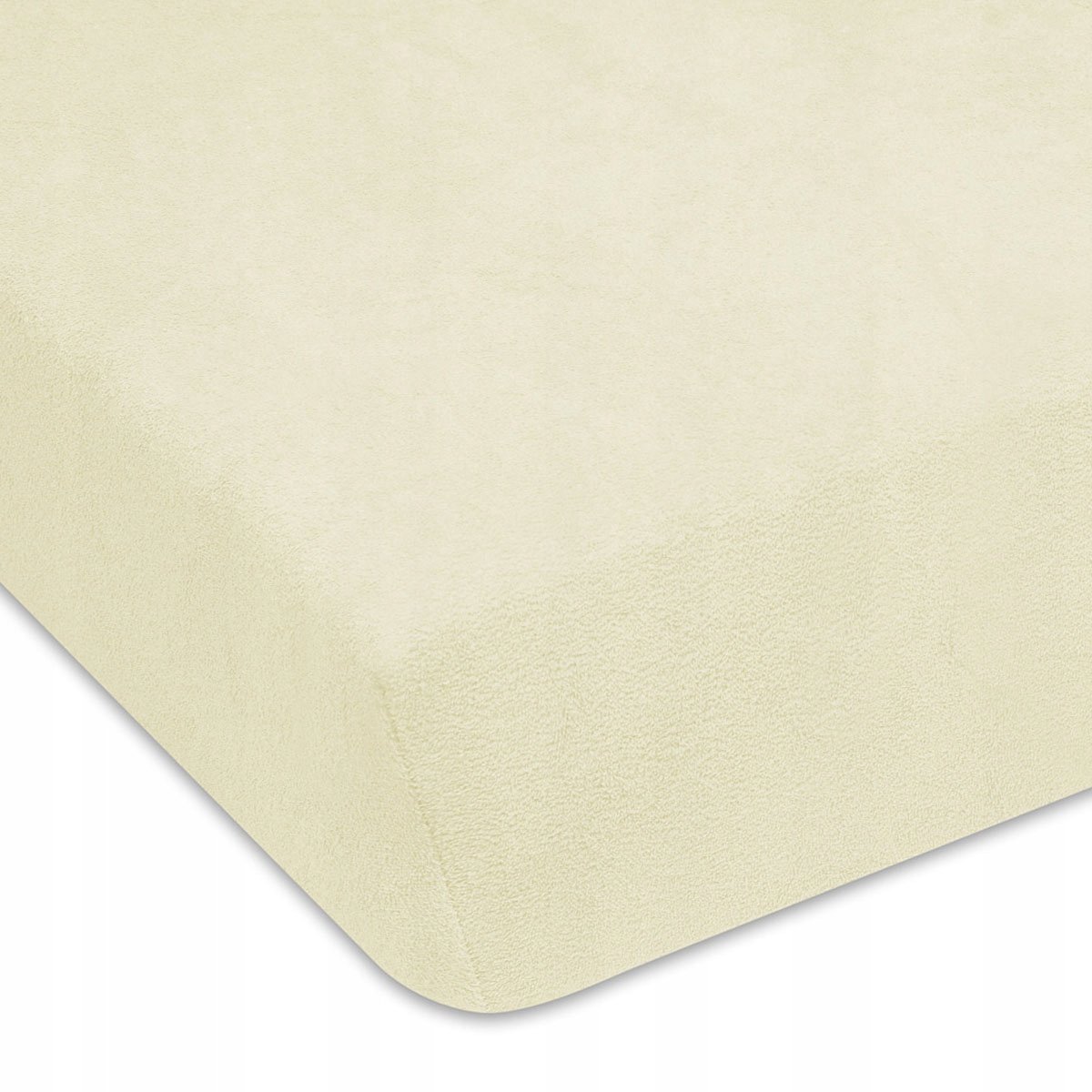 Terry Hoeslaken Crème 80x160 cm met Elastiek - Eenpersoonsbed